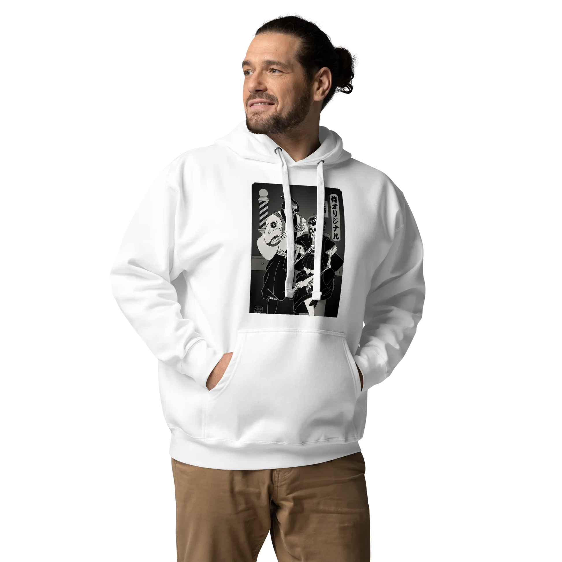 Samurai Barber Japanese Ukiyo-e Unisex Hoodie - Samurai Original