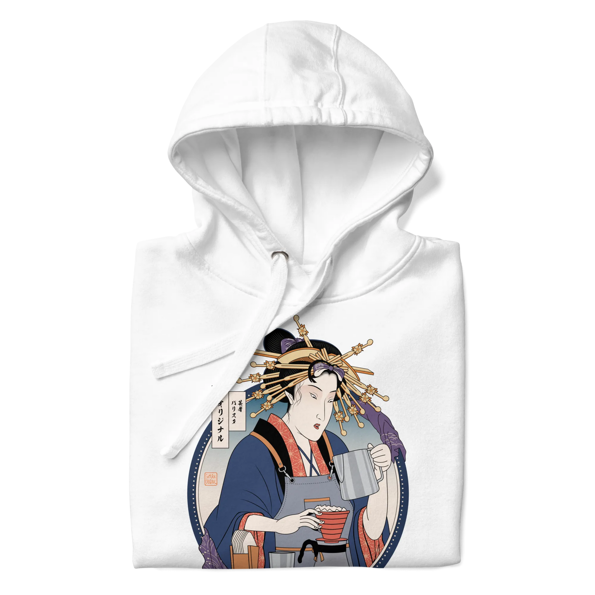 Geisha Barista Ukiyo-e Unisex Hoodie -