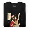 Dachshund Play Guitar Christmas Japanese Ukiyo-e Unisex Premium Sweatshirt -