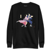 Samurai & Geisha Figure Skating Japanese Ukiyo-e Unisex Premium Sweatshirt - Samurai Original