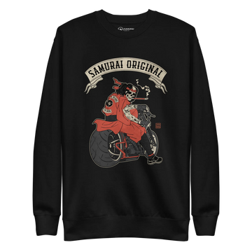 Samurai Choppers Biker Japanese Ukiyo-e Unisex Premium Sweatshirt - Samurai Original