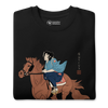 Onna Bugeisha Riding Horse Japanese Ukiyo-e Unisex Premium Sweatshirt - Samurai Original