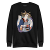 Geisha Barista Ukiyo-e Unisex Premium Sweatshirt - Black / S