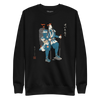 Samurai Hiking Japanese Ukiyo-e Unisex Premium Sweatshirt - Black / S