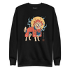 Golden Retriever Japanese Ukiyo-e Unisex Premium Sweatshirt - Black / S