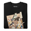 Cat Band Music Japan Ukiyo-e Unisex Premium Sweatshirt -