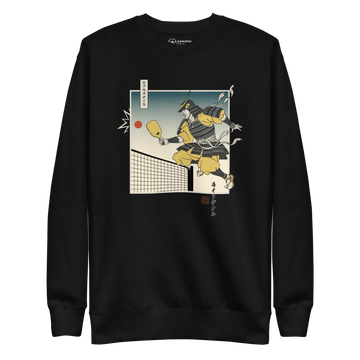 Samurai Pickleball Japanese Ukiyo-e Unisex Premium Sweatshirt 3