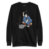 Samurai Blacksmith Swords Japanese Ukiyo-e Unisex Premium Sweatshirt - Black / S