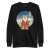 Dog Shiba Inu Samurai Ukiyo-e Funny Unisex Premium Sweatshirt