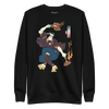 Samurai BBQ Barbecue Funny Ukiyo-e Unisex Premium Sweatshirt