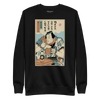 Samurai Save Water Drink Beer Ukiyo-e Funny Saying Unisex Premium Sweatshirt