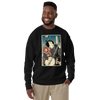 Samurai Banjo Player Music Ukiyo-e Unisex Premium Sweatshirt