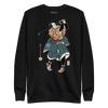 Samurai Golf Player Ukiyo-e Unisex Premium Sweatshirt