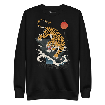 Tiger Japanese Ukiyo-e Unisex Premium Sweatshirt