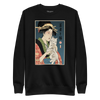 Geisha and Cat 1 Ukiyo-e Unisex Premium Sweatshirt