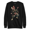 Samurai Bassist Player 7 Music Ukiyo-e Unisex Premium Sweatshirt