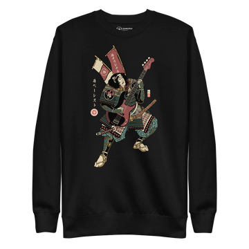 Samurai Bassist Player 7 Music Ukiyo-e Unisex Premium Sweatshirt