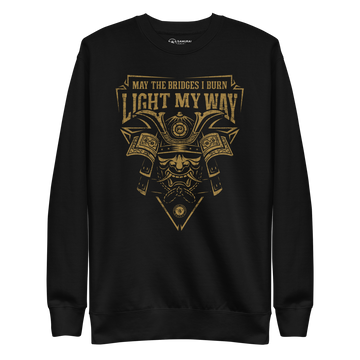 Samurai May The Bidges I Burn Light Unisex Premium Sweatshirt