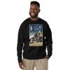 Samurai Chopper Motorcycle Ukiyo-e Unisex Premium Sweatshirt