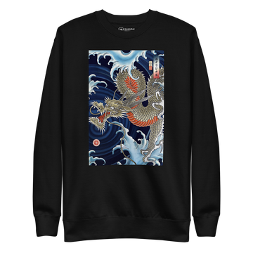 Dragon Japanese Ukiyo-e Unisex Premium Sweatshirt