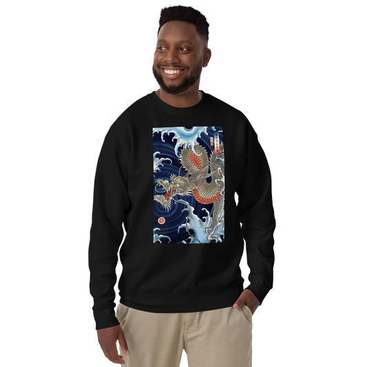 Dragon Japanese Ukiyo-e Unisex Premium Sweatshirt