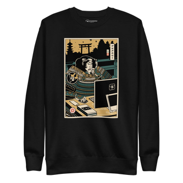 Samurai Programmer 2 Computer Science Ukiyo-e Unisex Premium Sweatshirt