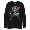 Samurai Bassist Player 4 Music Ukiyo-e Unisex Premium Sweatshirt