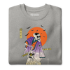 Halloween Samurai Skeleton Japanese Ukiyo-e Unisex Premium Sweatshirt -