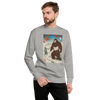 Samurai Hunts Sasquatch Japanese Ukiyo-e Unisex Premium Sweatshirt -