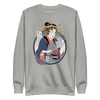 Geisha Barista Ukiyo-e Unisex Premium Sweatshirt - Carbon Grey / S