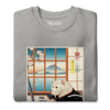 Cat Programmer Ukiyo-e Unisex Premium Sweatshirt -