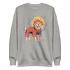 Golden Retriever Japanese Ukiyo-e Unisex Premium Sweatshirt - Carbon Grey / S