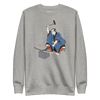 Samurai Blacksmith Swords Japanese Ukiyo-e Unisex Premium Sweatshirt - Carbon Grey / S