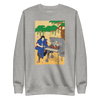 Samurai BBQ Barbecue Ukiyo-e Unisex Premium Sweatshirt