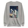 Samurai Astronomy Telescope Ukiyo-e Unisex Premium Sweatshirt