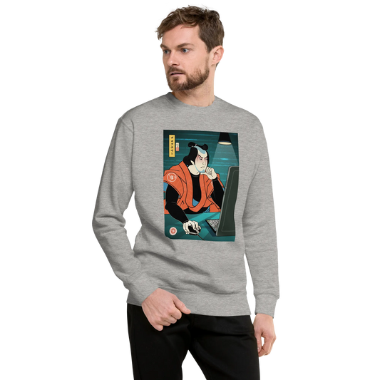 Samurai Programmer 4 Code Developer Ukiyo-e Unisex Premium Sweatshirt