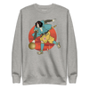 Samurai Play Bowling Ukiyo-e Unisex Premium Sweatshirt