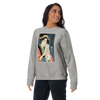 Geisha and Cat 1 Ukiyo-e Unisex Premium Sweatshirt