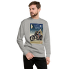 Samurai Chopper Motorcycle Ukiyo-e Unisex Premium Sweatshirt