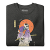 Halloween Samurai Skeleton Japanese Ukiyo-e Unisex Premium Sweatshirt -