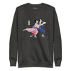 Samurai & Geisha Figure Skating Japanese Ukiyo-e Unisex Premium Sweatshirt - Samurai Original