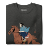 Onna Bugeisha Riding Horse Japanese Ukiyo-e Unisex Premium Sweatshirt - Samurai Original