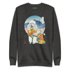 Poodle Dog Japanese Ukiyo-e Unisex Premium Sweatshirt - Samurai Original