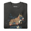 Samurai Bulldog Japanese Ukiyo-e Unisex Premium Sweatshirt - Samurai Original