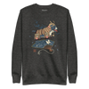 Samurai Bulldog Japanese Ukiyo-e Unisex Premium Sweatshirt - Samurai Original