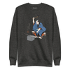 Samurai Blacksmith Swords Japanese Ukiyo-e Unisex Premium Sweatshirt - Charcoal Heather / S