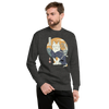 Cat Samurai Ukiyo-e Funny Unisex Premium Sweatshirt