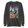 Samurai Guitar Player 2 Music Ukiyo-e Unisex Premium Sweatshirt