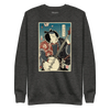 Samurai Banjo Player Music Ukiyo-e Unisex Premium Sweatshirt