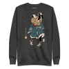 Samurai Golf Player Ukiyo-e Unisex Premium Sweatshirt